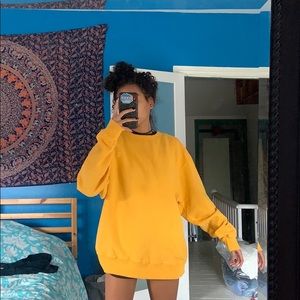 Yellow Champion Crewneck